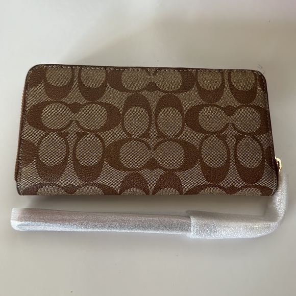 NWT COACH Snoopy PEANUT DEMPSEY Drawstring Backpack Signature Canvas wallet Set - Picture 14 of 14